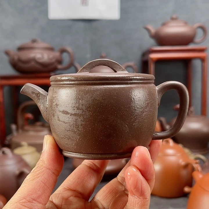 紫砂茶壶烁*四号井老紫泥