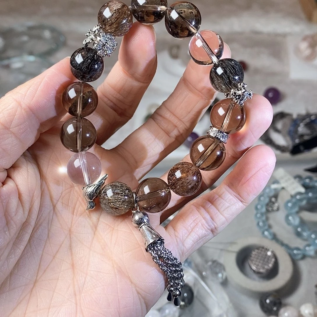 水晶手链未镶嵌豆**了黑金超