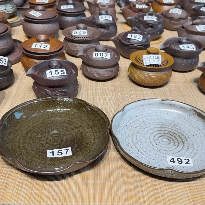 杯?****?粗瓷茶具素胎无釉盖碗