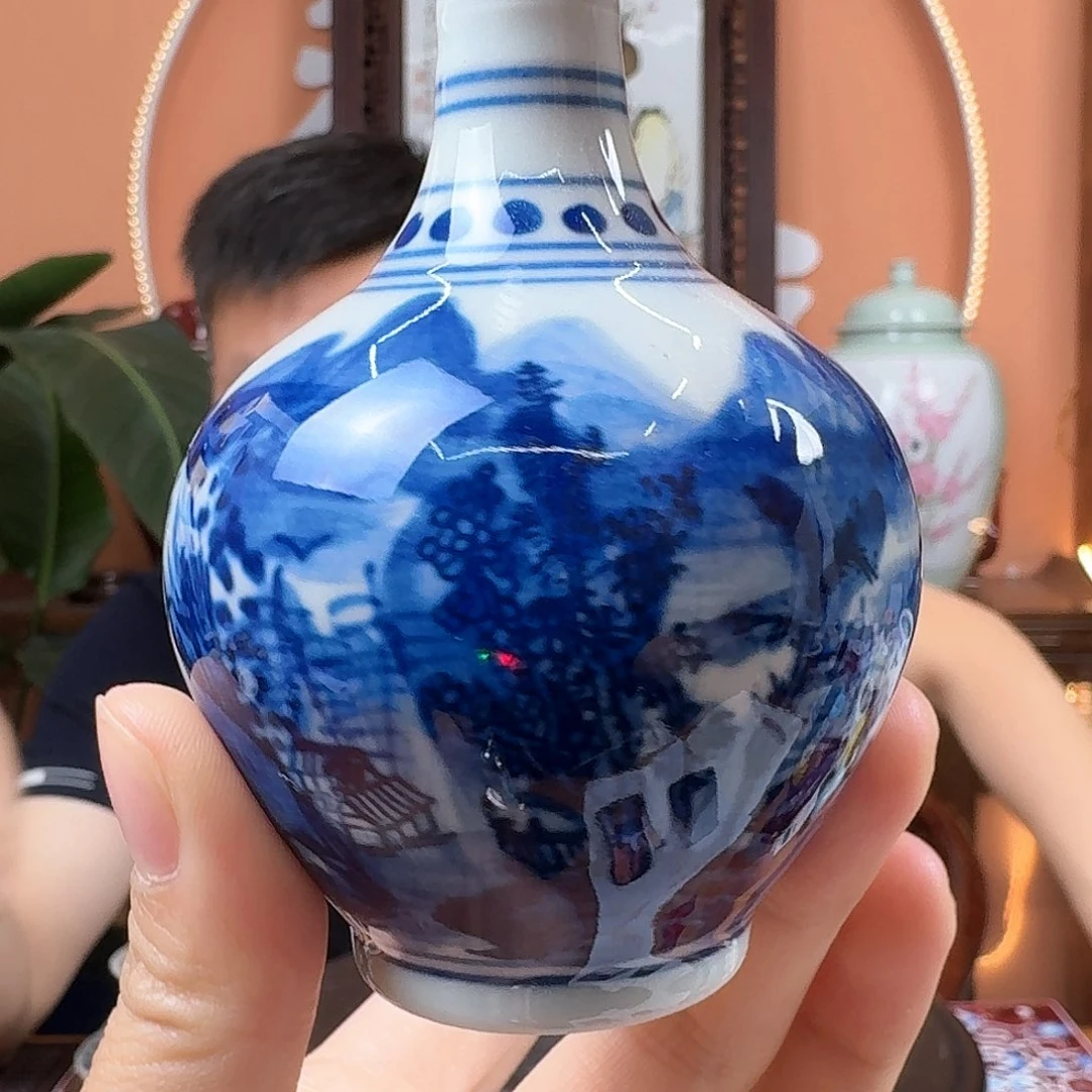 景德镇陶瓷手工手绘花瓶