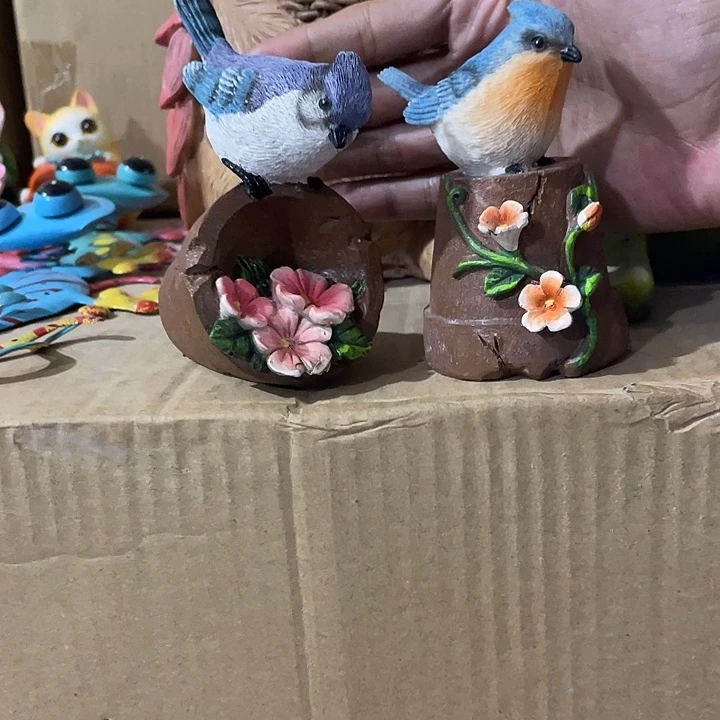 样品样品花盆小鸟