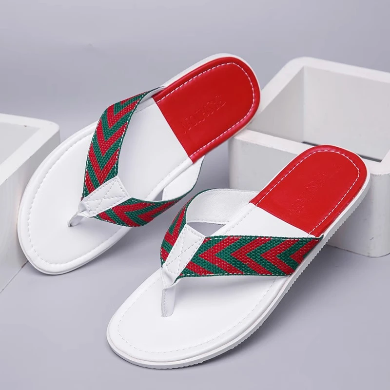 HAESONMENEAT哈逊梅奈男士夏季人字拖外穿防滑防臭休闲潮流拖鞋