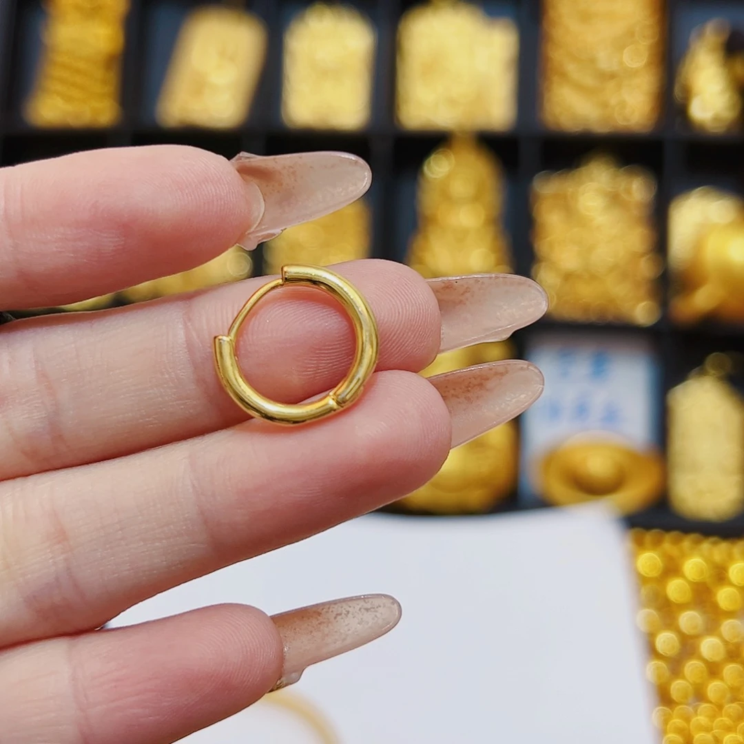 无合金合金无两幅小耳环