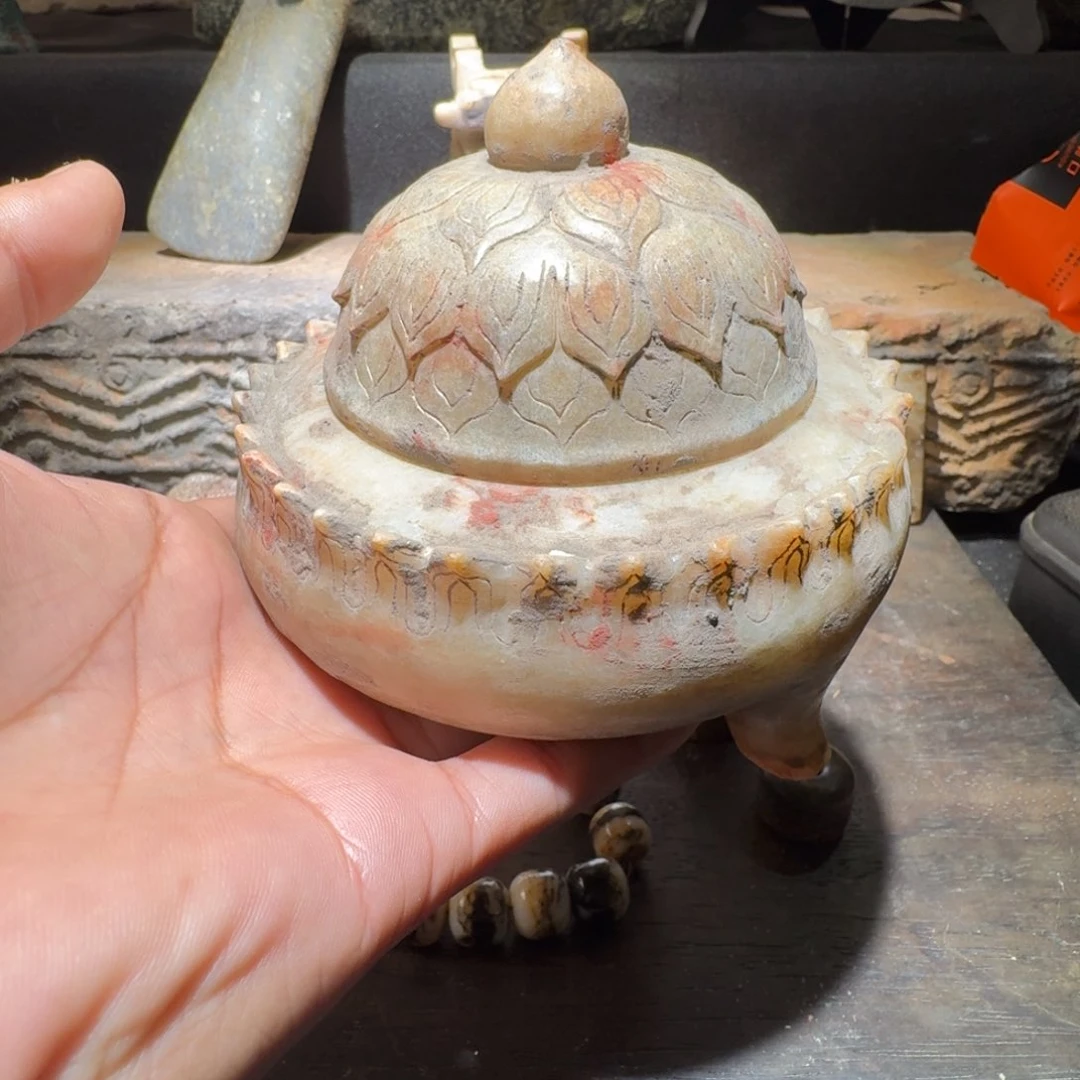 和田玉（糖玉）颈饰未镶嵌老*子