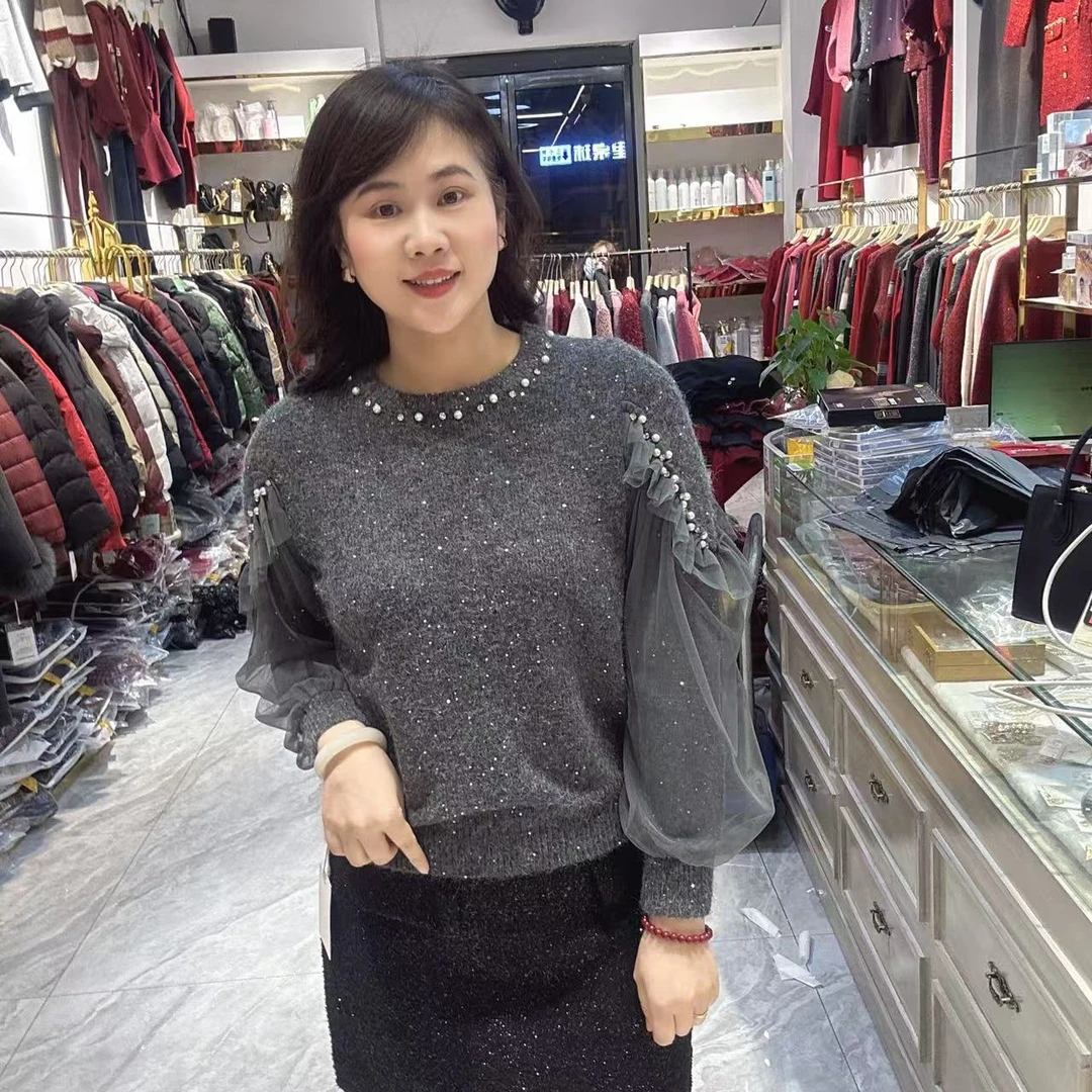 4～5891时尚毛衣长57公分