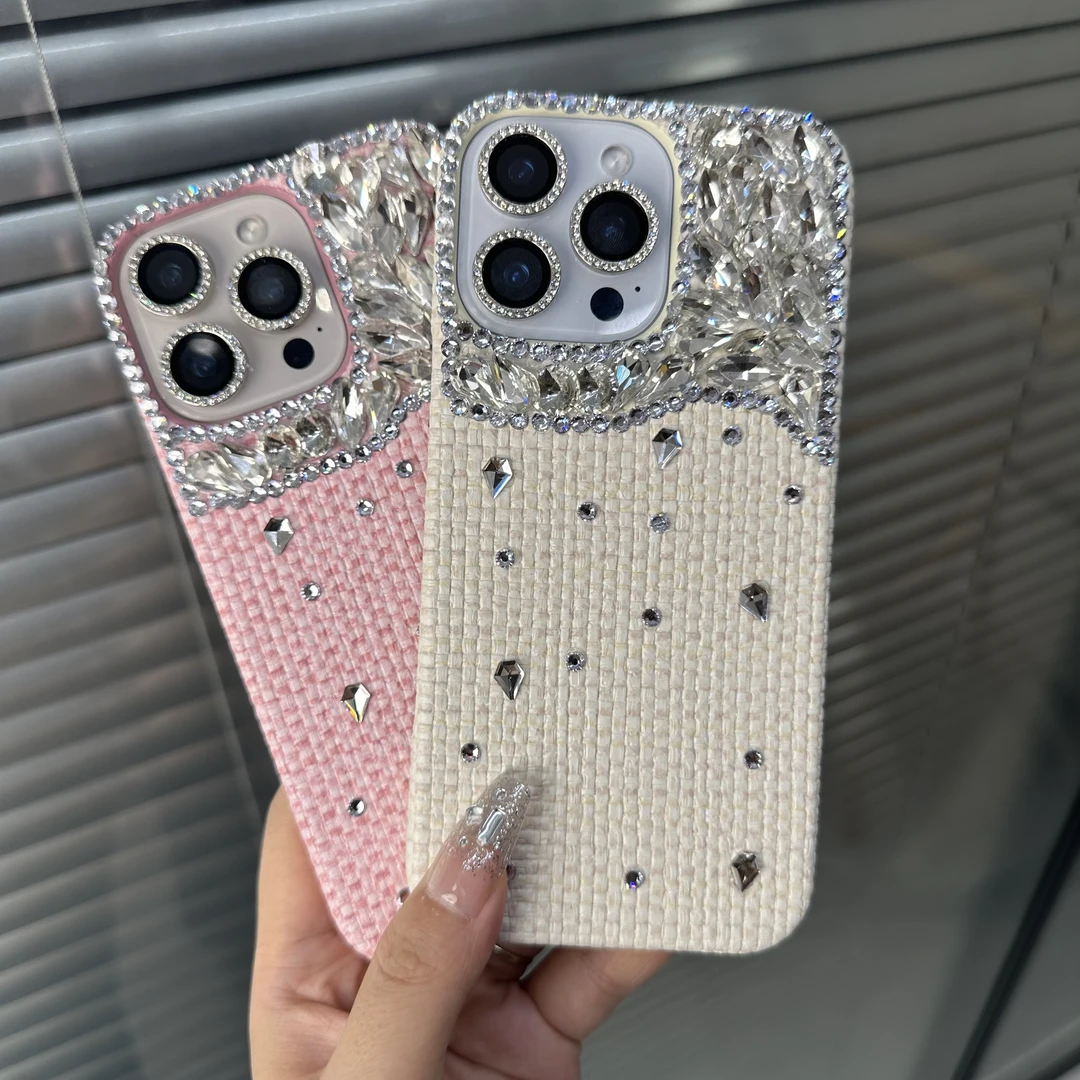 轻奢高档闪钻蛇皮纹适用于苹果16promax手机壳女款iPhone15/14/13