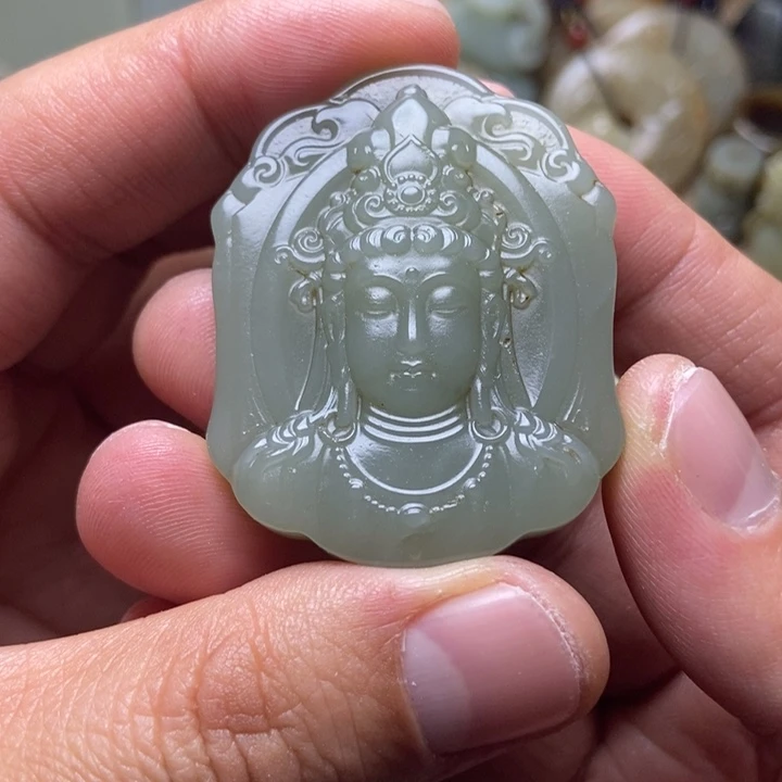 和田玉未镶嵌挂件