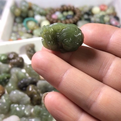 手链未镶嵌和田玉（糖玉）盲*