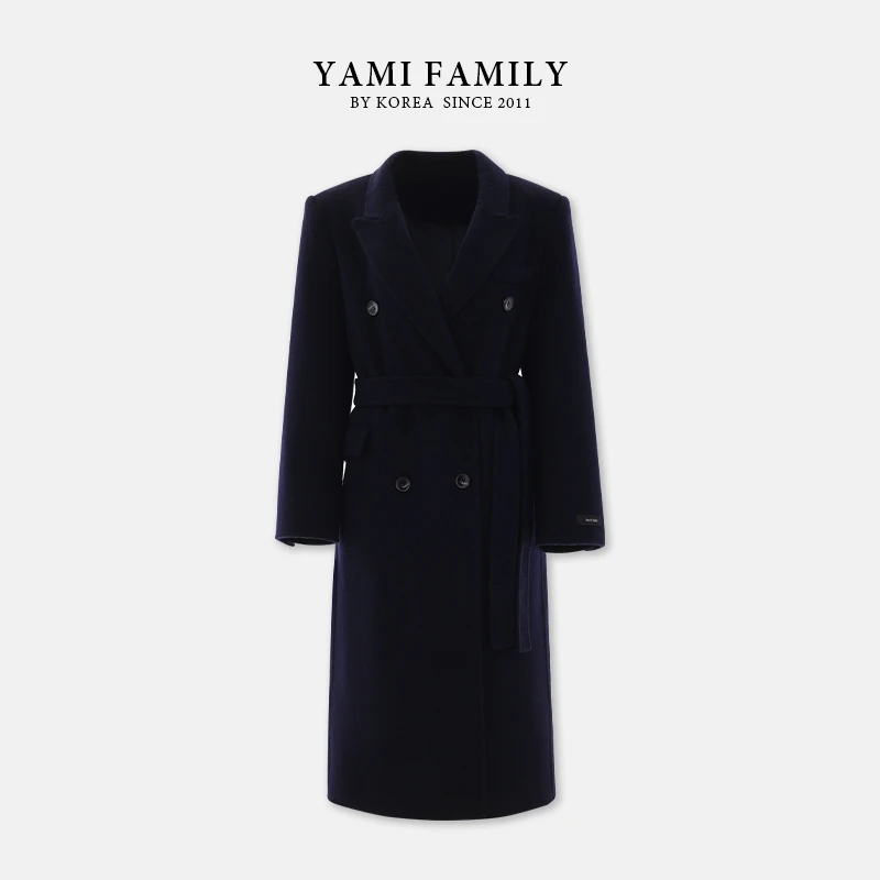 【摩登教主】YM 569 长款时尚休闲中长款经典秋冬双面羊毛大衣