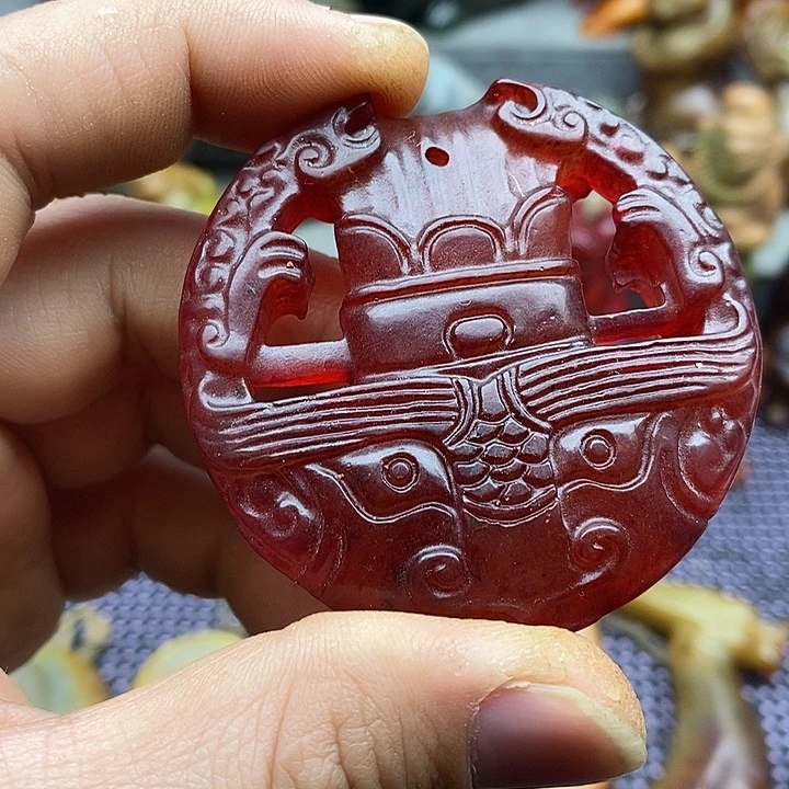 未镶嵌蛇纹石玉颈饰