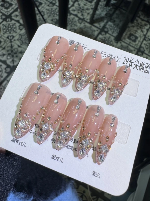 【霸总千金】全手锆石钻钻贴的眼都花～固态胶太能照干了