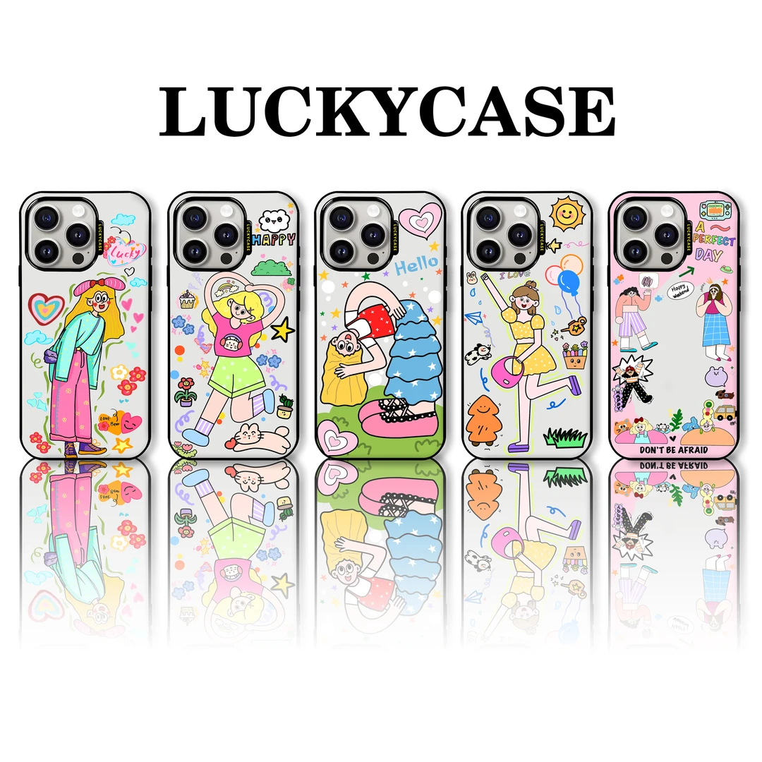 Lucky Case 原创〖涂鸦女孩们系列〗适用苹果iPhone13-16手机壳防摔