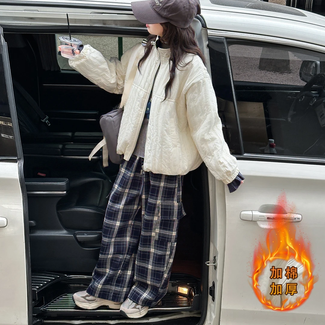 女童棉服秋冬外套2025新款儿童洋气衣服冬季大童初中生韩版棉衣潮