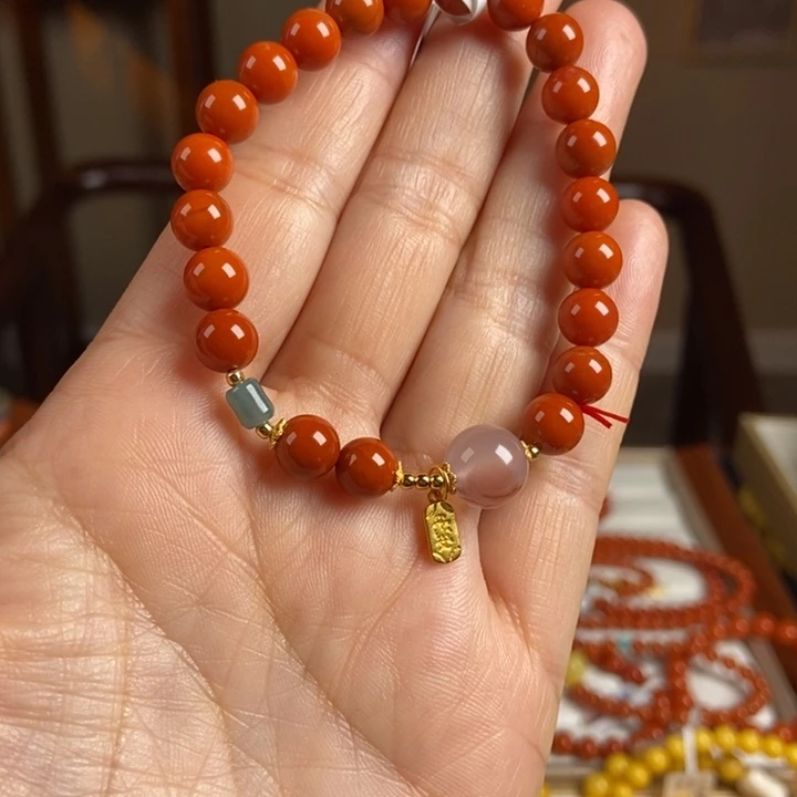 南红玛瑙手链未镶嵌南红7