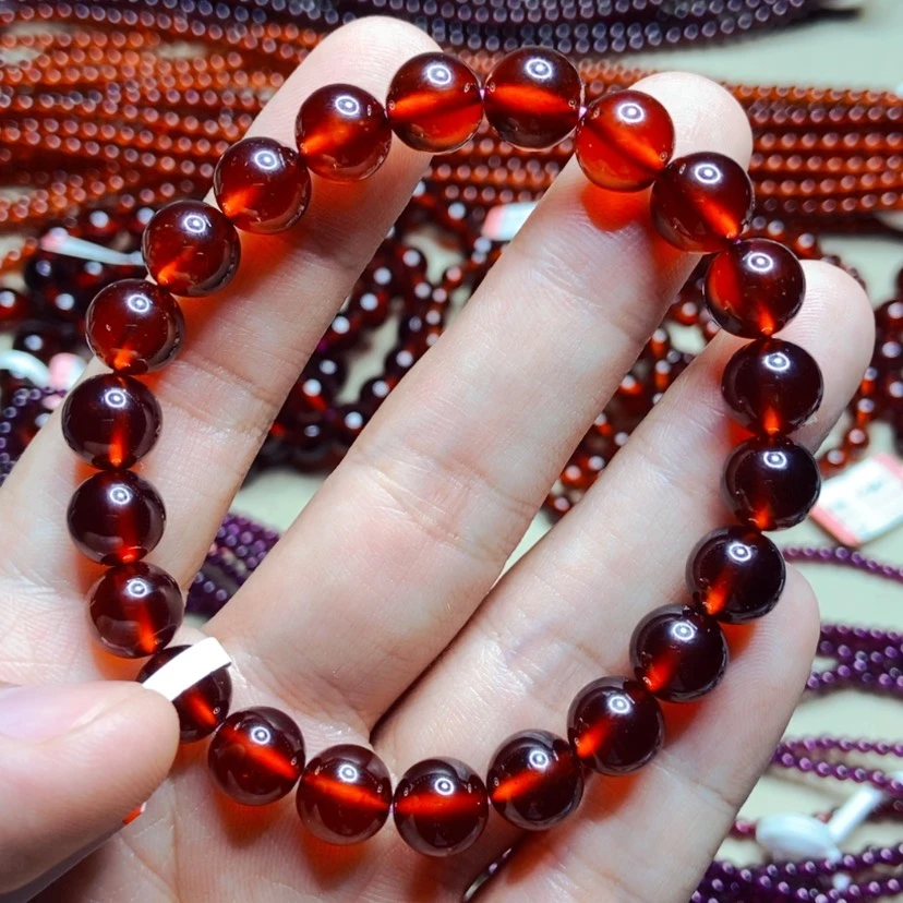 【闪购商品】未镶嵌手链石榴石9.5毫米