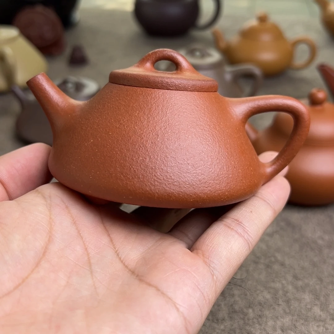 茶壶紫砂纯红子冶小封釉