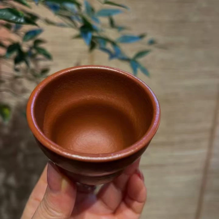 主人杯70cc  矿标 老朱砂 紫罗兰 （原生态 无添加）古法炼泥