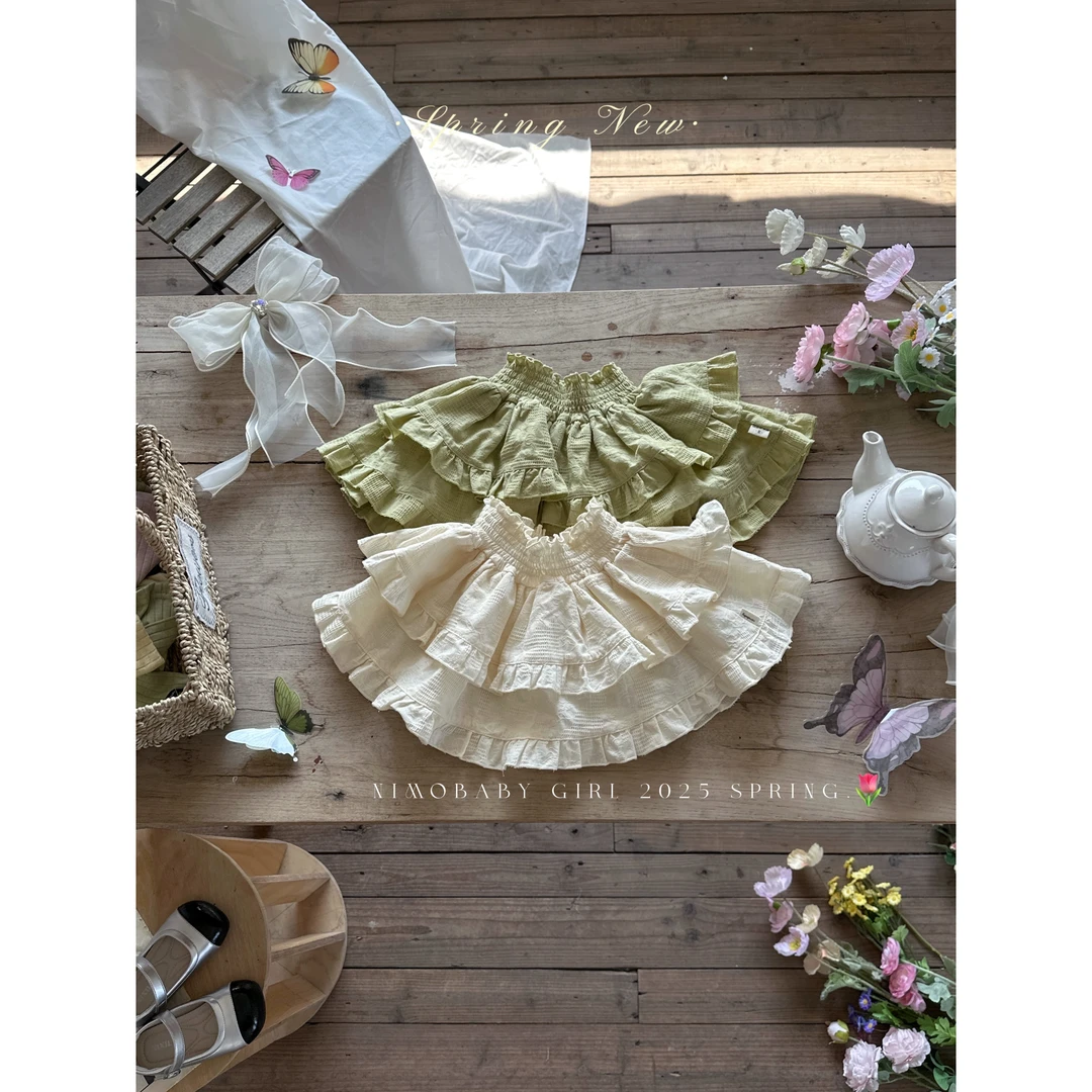 NIMO【抹茶蛋糕-裙子】韩版春款宝宝可爱时尚复古时尚洋气半裙