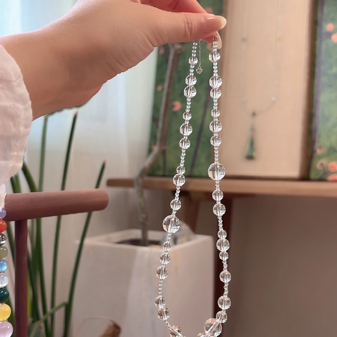 银S925镶嵌颈饰水晶设计款