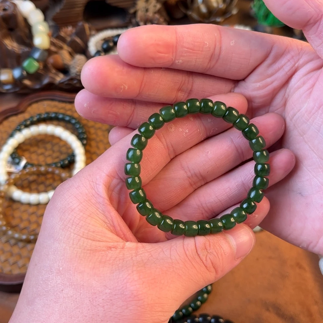 3***9和田玉未镶嵌手链