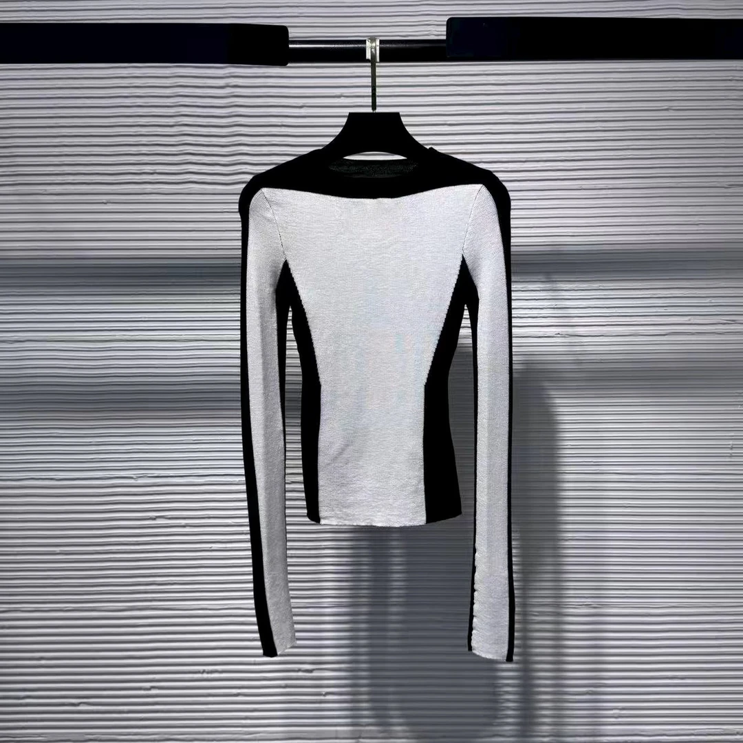 【Da Yang】25甜美常规款秋季常规修身毛针织衫百搭秋冬翻领B201