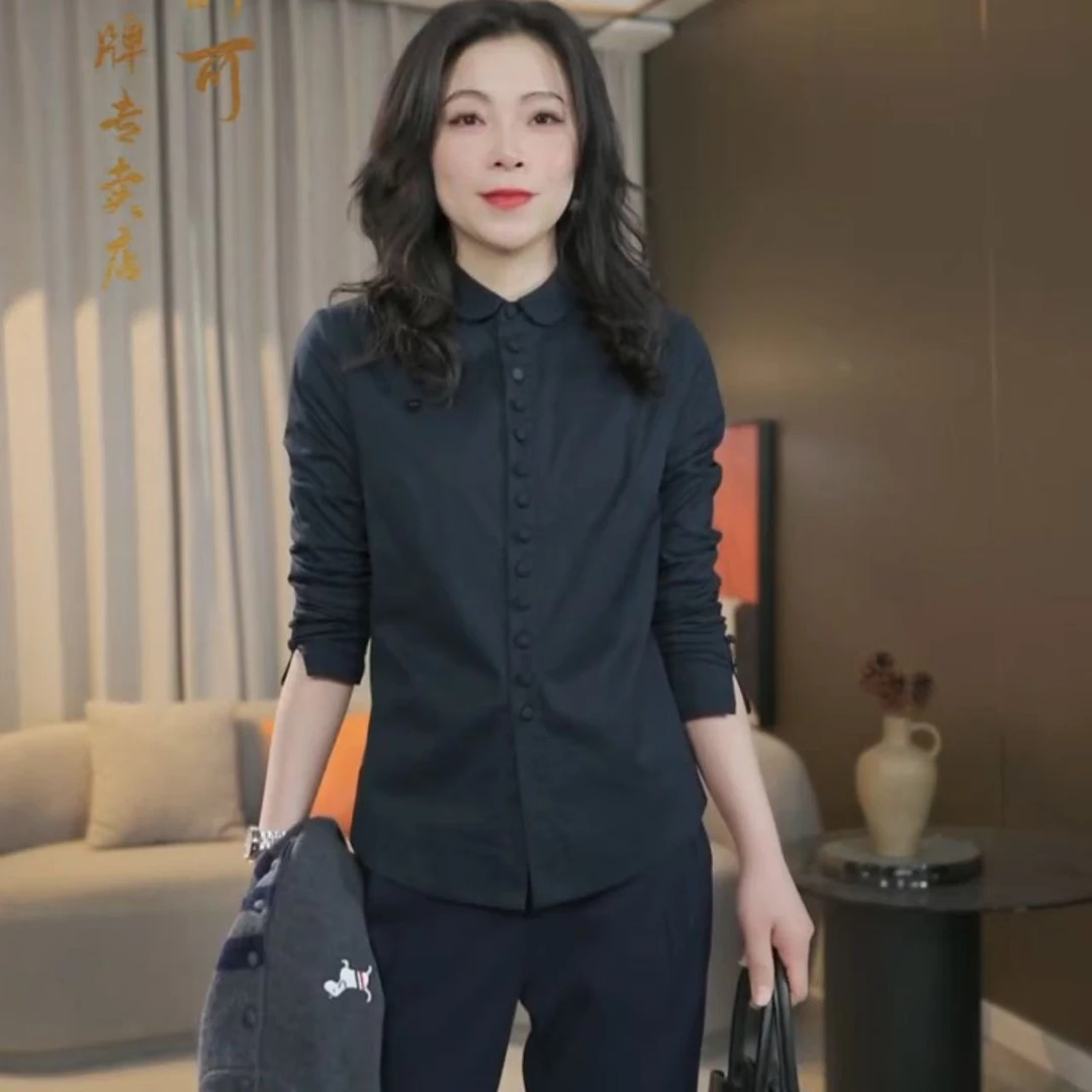 【福利】不加绒爱心包扣小圆领衬衫