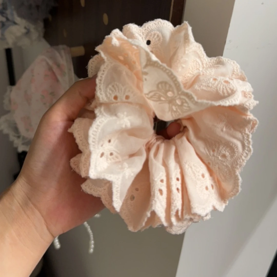 露思同款淡粉色4层发圈