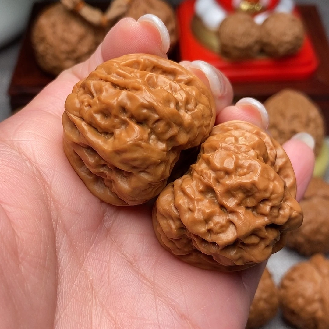 文玩核桃把件三角蛙36全品