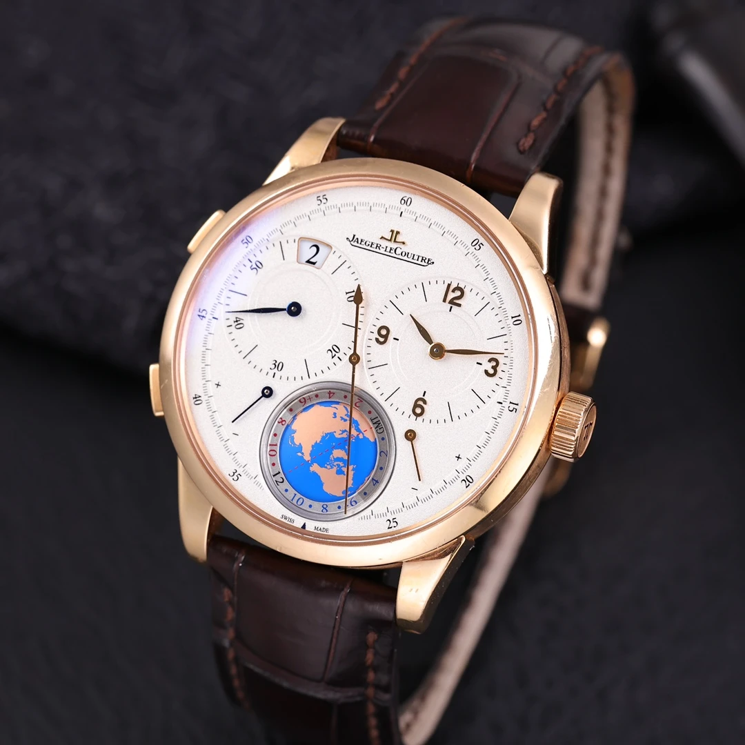 95新 Jaeger-LeCoultre/积家 双翼系列Q6062420世界时 2021年保卡