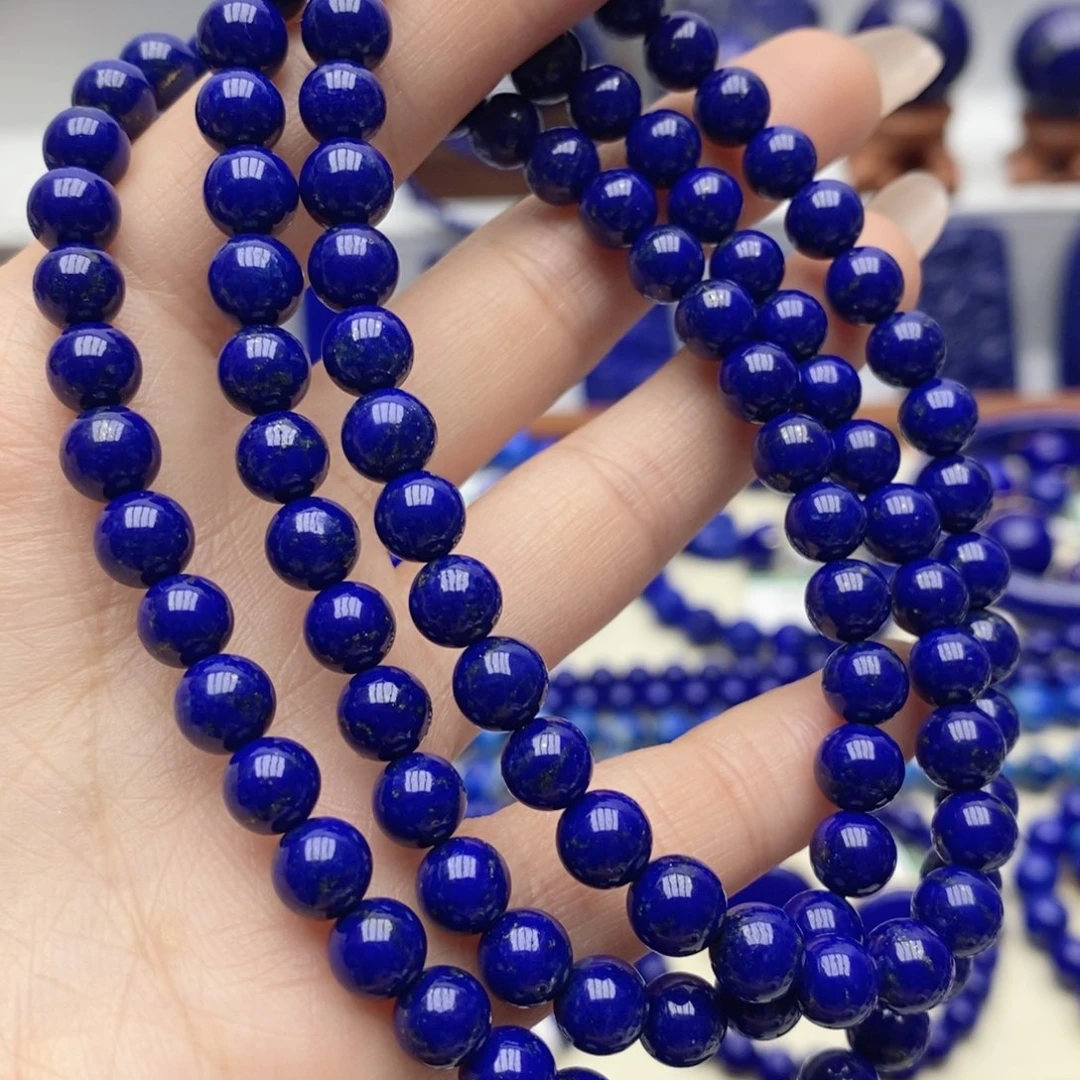 青金石未镶嵌手链6mm108