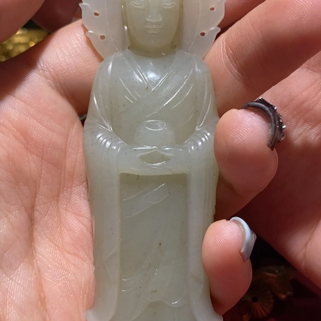 龍***观未镶嵌和田玉挂件