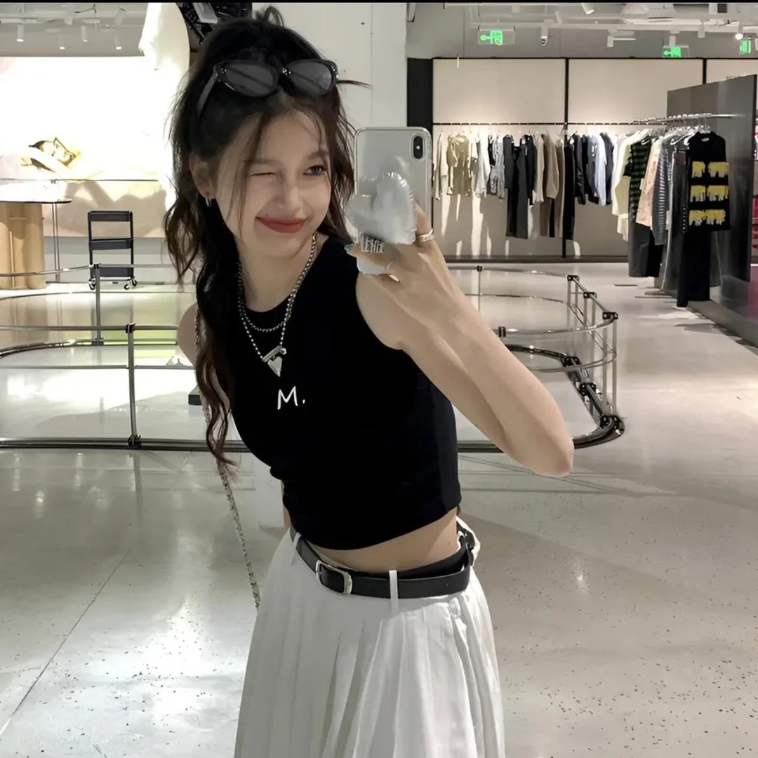 美式吊带背心内搭女夏季新款修身显瘦运动小吊带可外穿无袖上衣