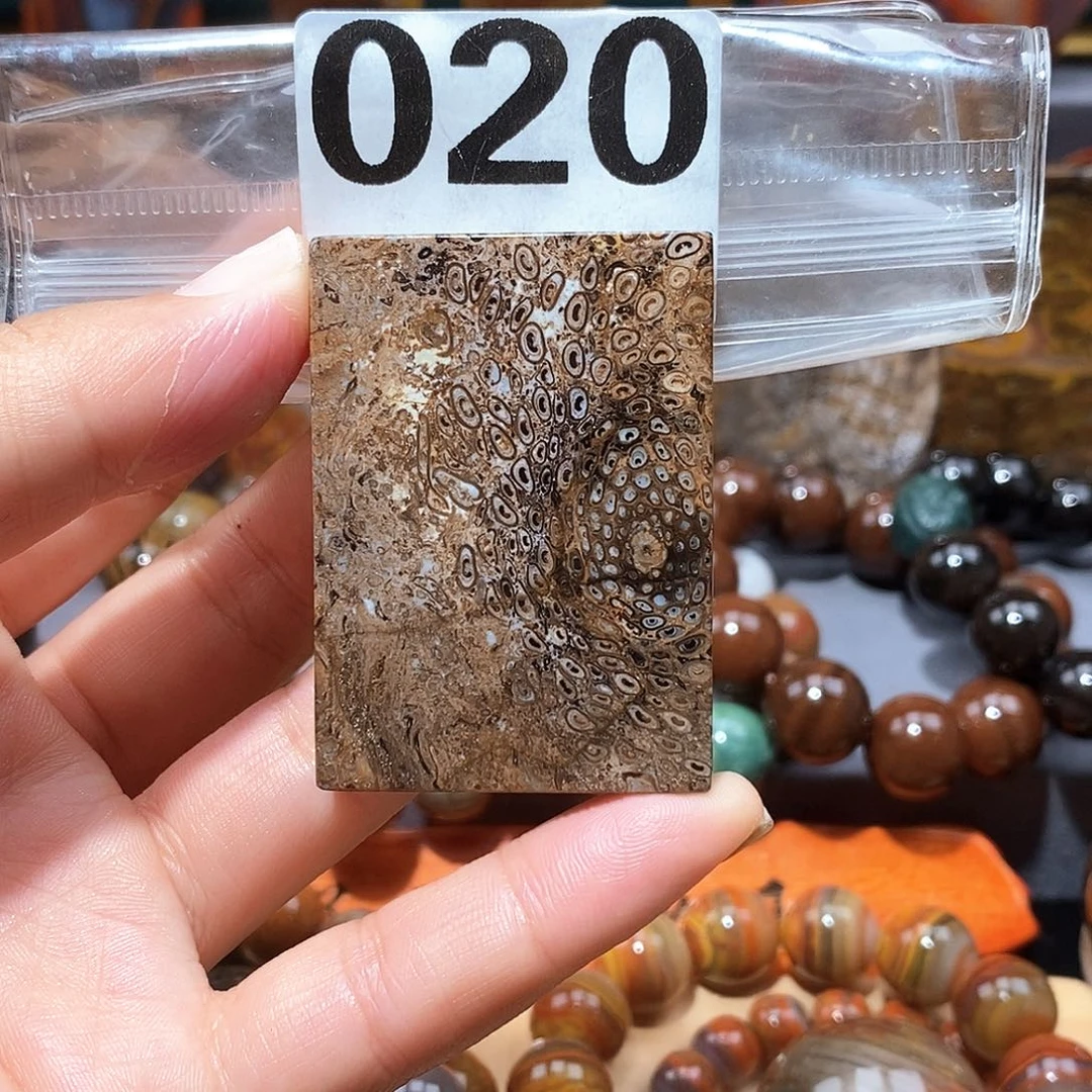 硅化玉天然北票硅化玉牌子未镶嵌