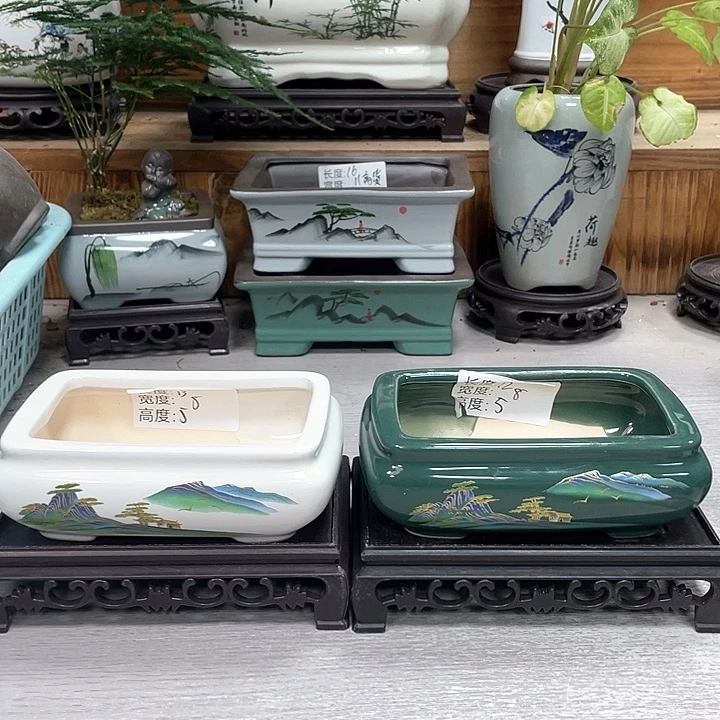 陶瓷佳品精美紫砂花盆陶瓷花盆