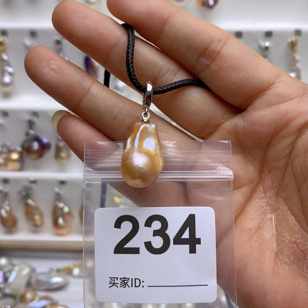 淡水珍珠颈饰银S925镶嵌234