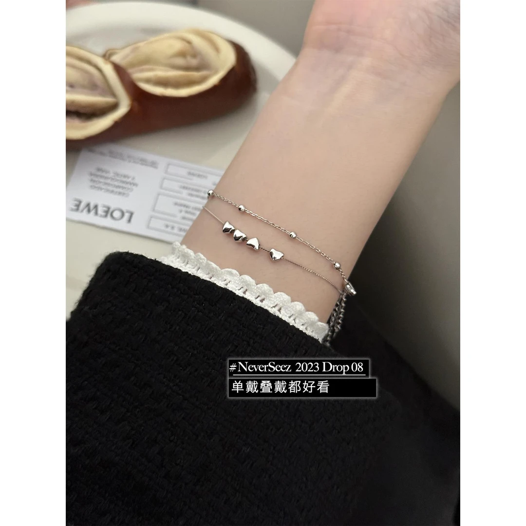银手链2025年新款冷淡风高级轻奢小众精致精美设计感百搭