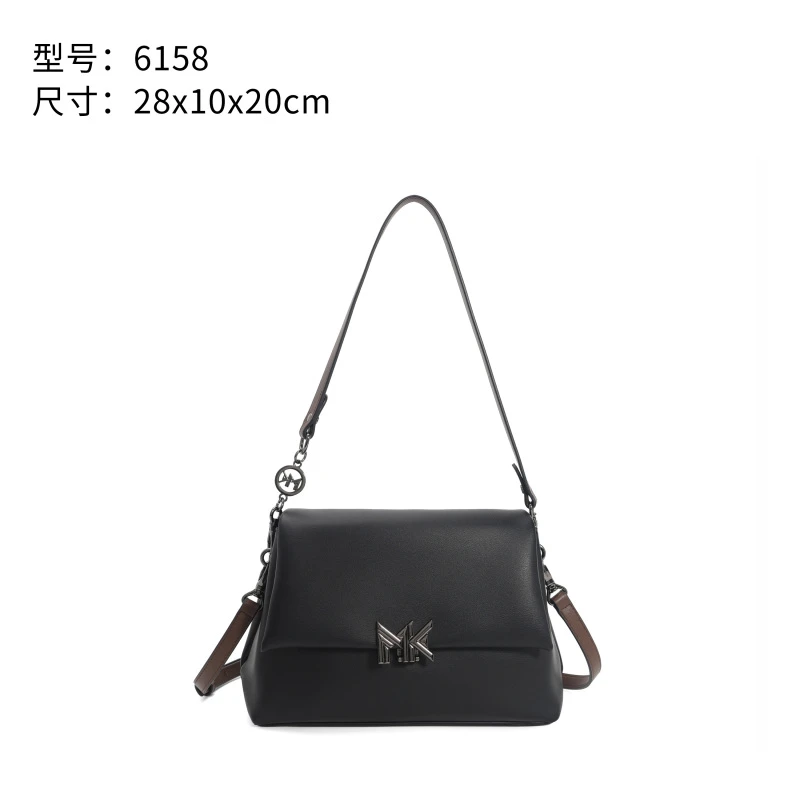 【RAIN.CUN】FES-6158-黑色RAIN.CUN气质时尚百搭简约斜跨轻奢女包