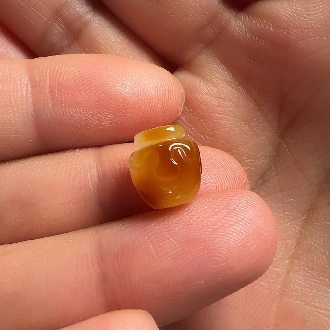 蜜蜡颈饰未镶嵌蜜罐（打孔不退换）