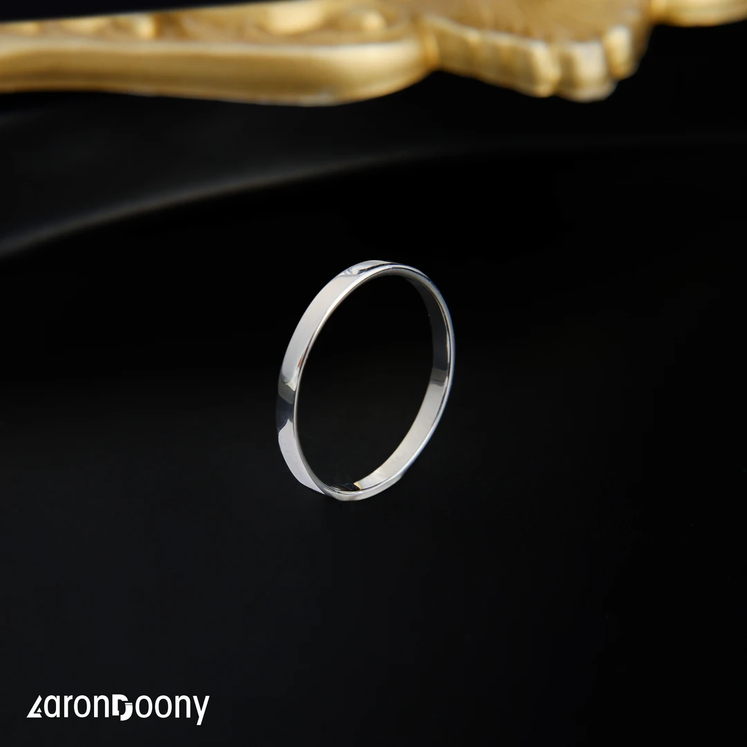 925银戒指 S925银女士气质时尚素圈戒指R098