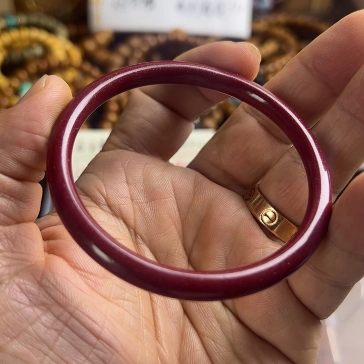 天然辰砂紫金砂手镯58口