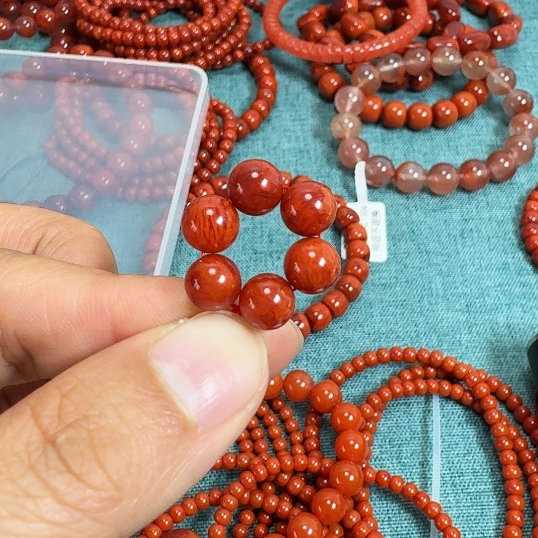 南红玛瑙未镶嵌项链