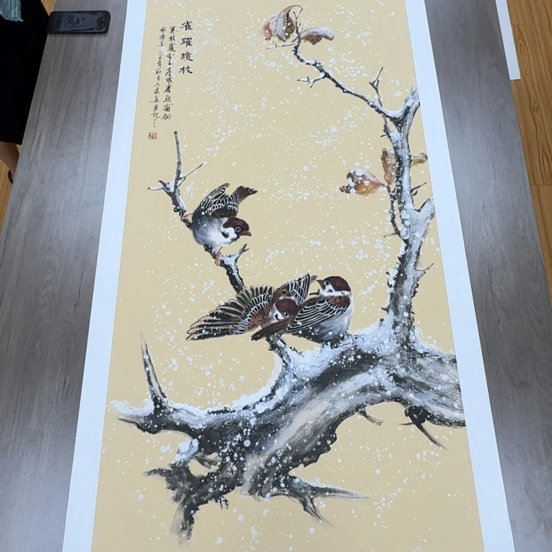 国画国画作品山水花鸟