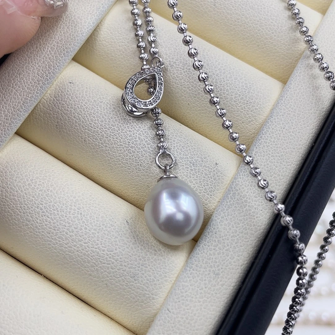 颈饰银S925镶嵌海水珍珠