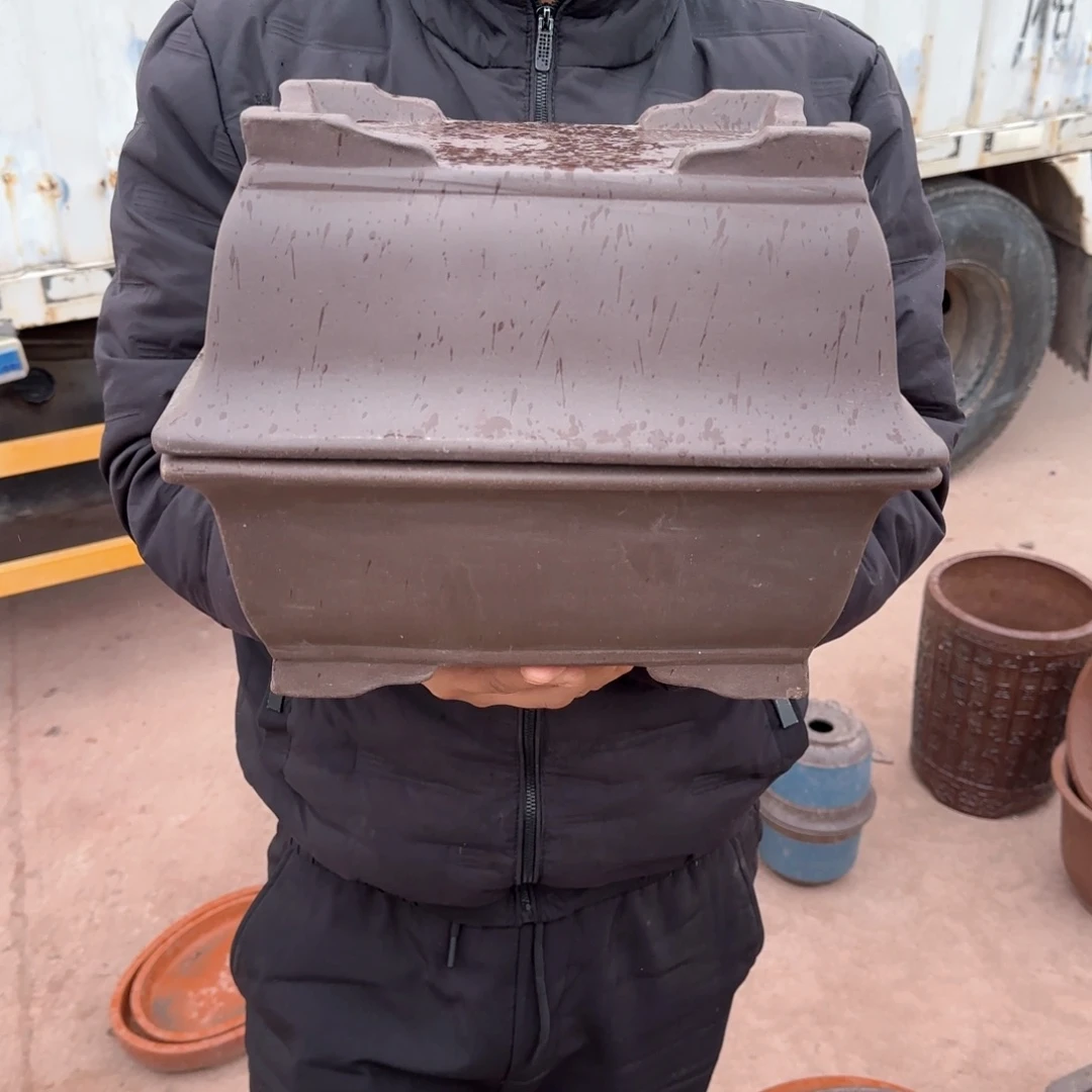 紫砂花盆口径26.18.10口径