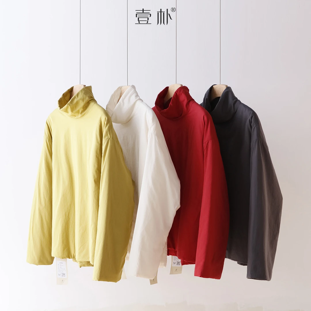 冬季新款堆堆高领夹棉加厚小棉衣 宽松棉服上衣 4SP313-1