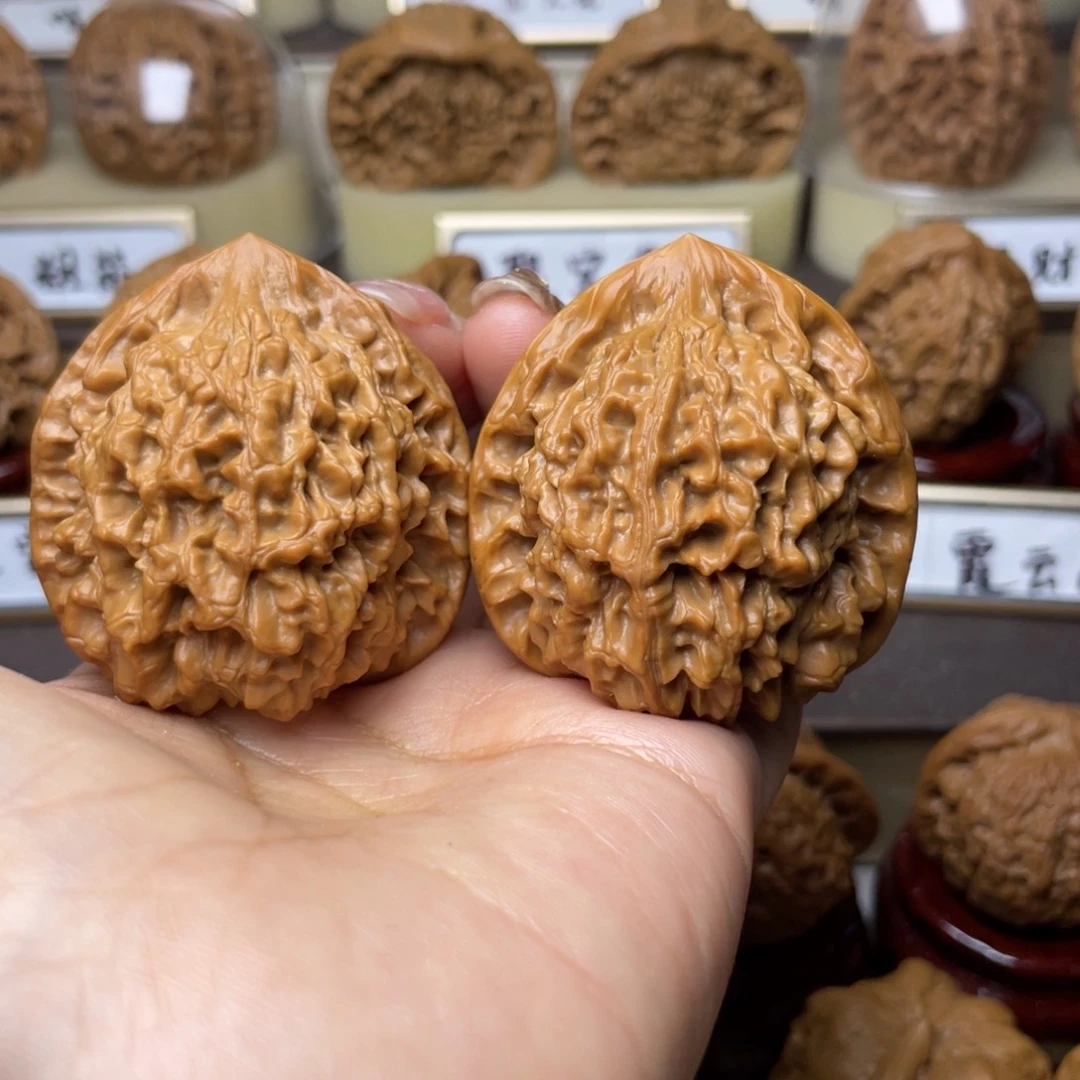 文玩核桃把件官帽43左右