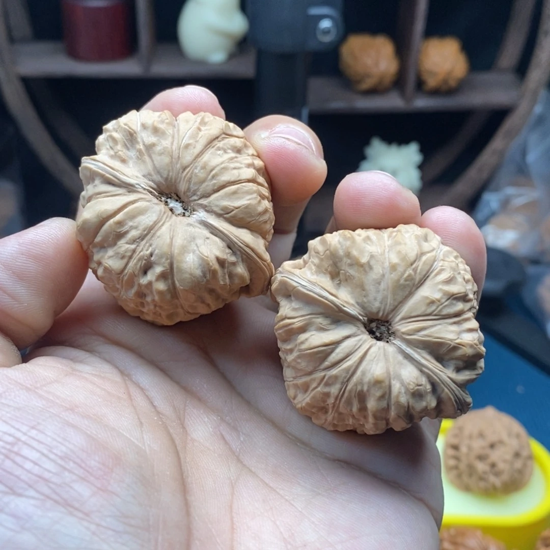 文玩核桃把件43练手南瓜墩