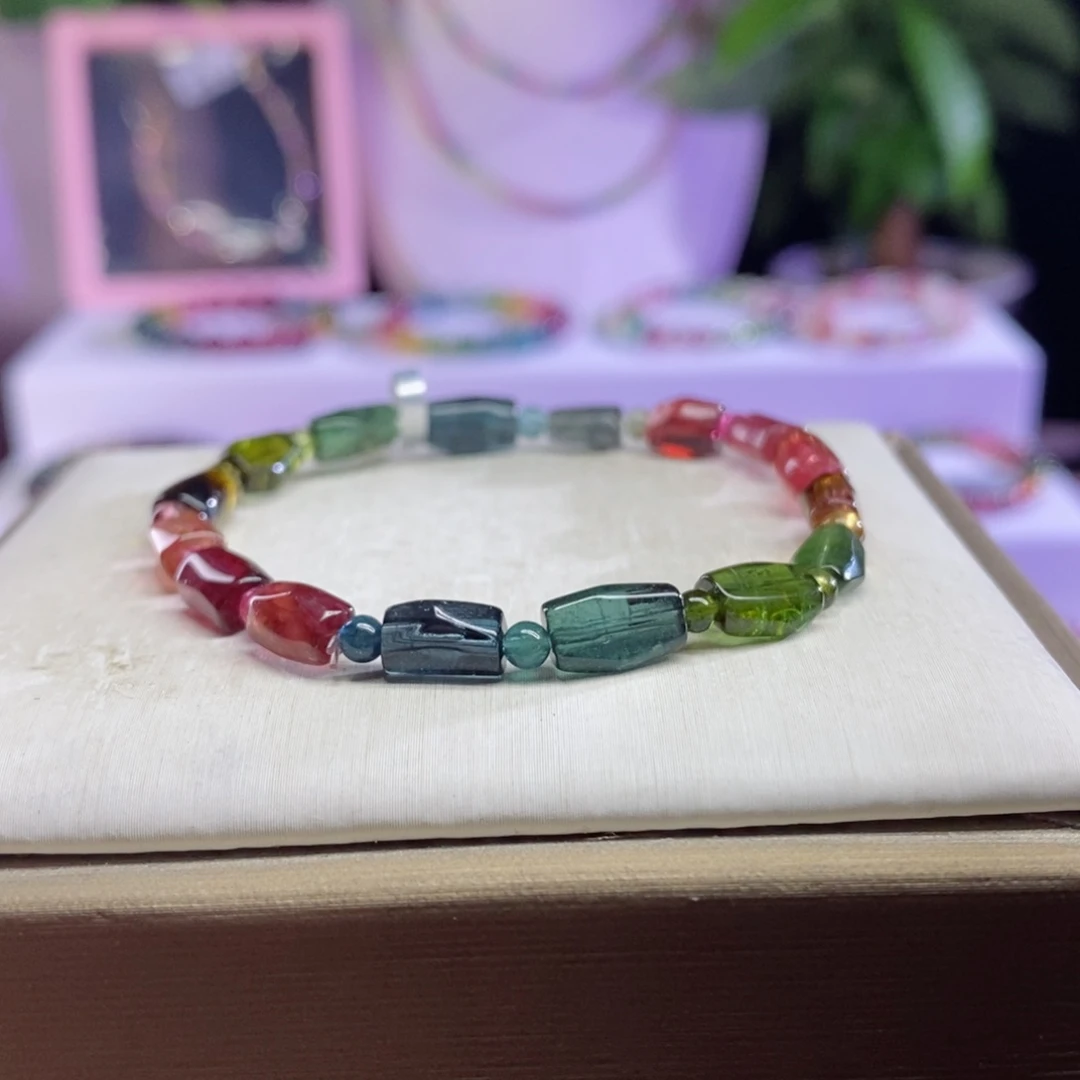 碧玺手链未镶嵌艳丽