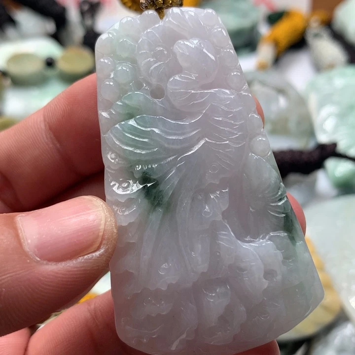 颈饰未镶嵌翡翠保真天然a货翡翠