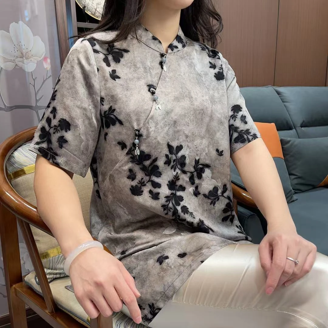 水墨丹青立领中式上衣